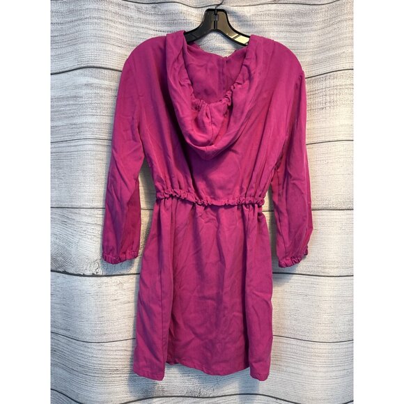 NWT Zara Girls Hooded Dress With Elastic Waist & Zip Closure Size 13/14 - Picture 4 of 4